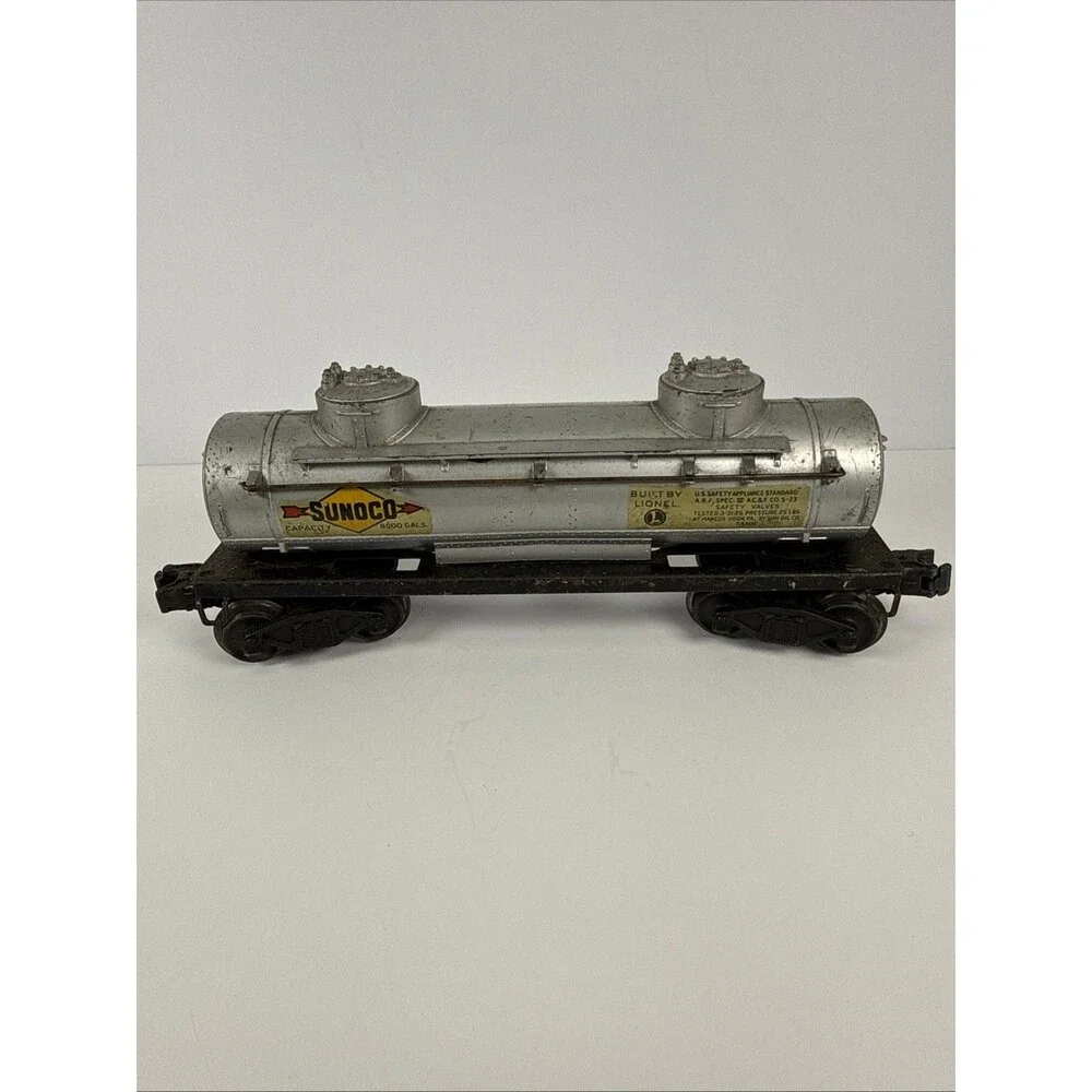Vintage O Gauge Lionel 6465 Sunoco 2-Dome Tank Car